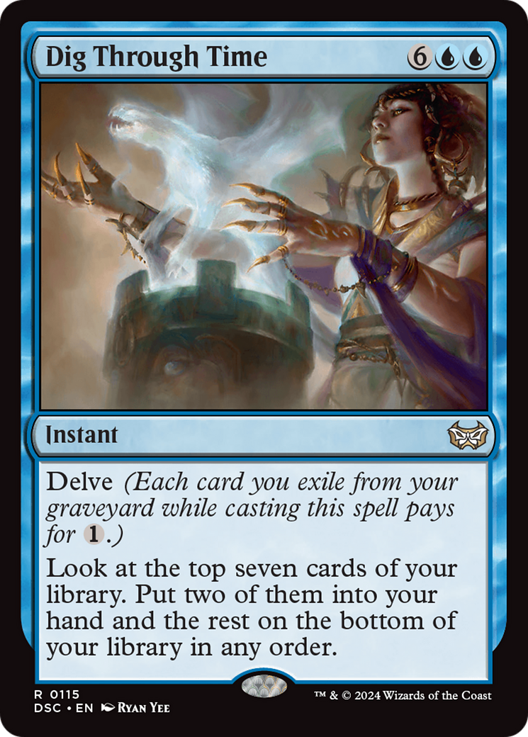 Dig Through Time (DSC-115) [Duskmourn: House of Horror Commander] MTG Single Wizards of the Coast