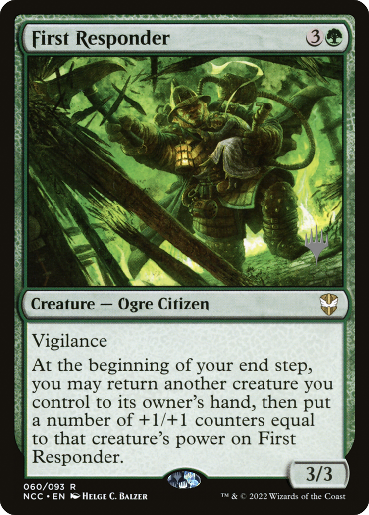 First Responder (PPSNC-60P) [New Capenna Commander Promos] Foil MTG Single Wizards of the Coast