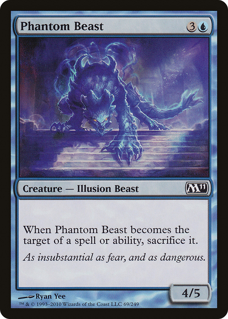 Phantom Beast (M11-069) [Magic 2011] Foil MTG Single Wizards of the Coast