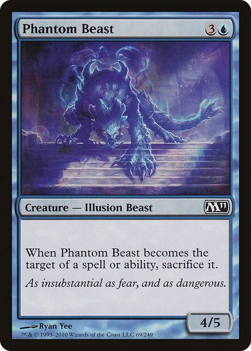 Phantom Beast (M11-069) [Magic 2011] Foil MTG Single Wizards of the Coast