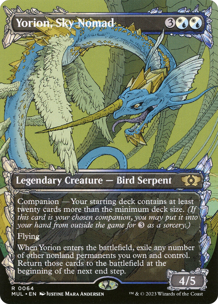Yorion, Sky Nomad (MUL-064) [Multiverse Legends] (Showcase) (Borderless) MTG Single Wizards of the Coast
