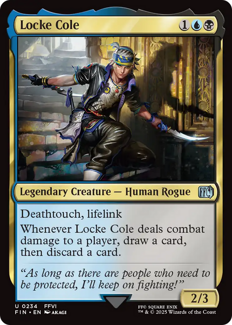 Locke Cole (FIN-234) [FINAL FANTASY] Foil MTG Single Wizards of the Coast