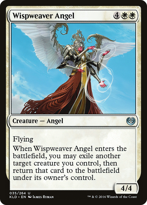 Wispweaver Angel (KLD-035) [Kaladesh] MTG Single Wizards of the Coast
