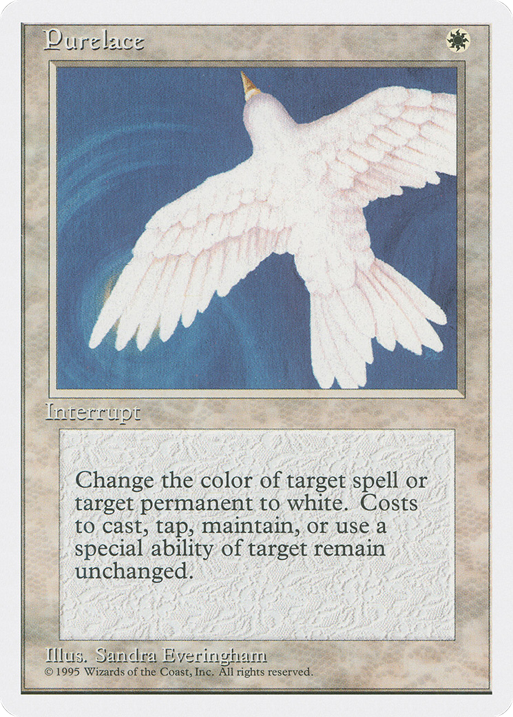 Purelace (4ED-043) [Fourth Edition] MTG Single Wizards of the Coast