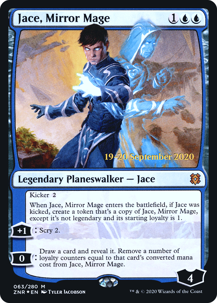 Jace, Mirror Mage [Zendikar Rising Prerelease Promos] MTG Single Magic: The Gathering