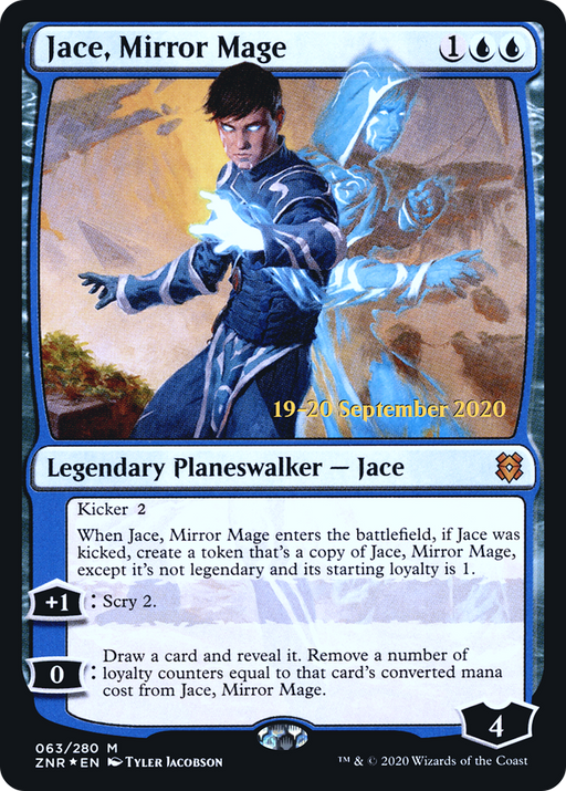 Jace, Mirror Mage (PRE-063) [Zendikar Rising Promos] Foil MTG Single Wizards of the Coast