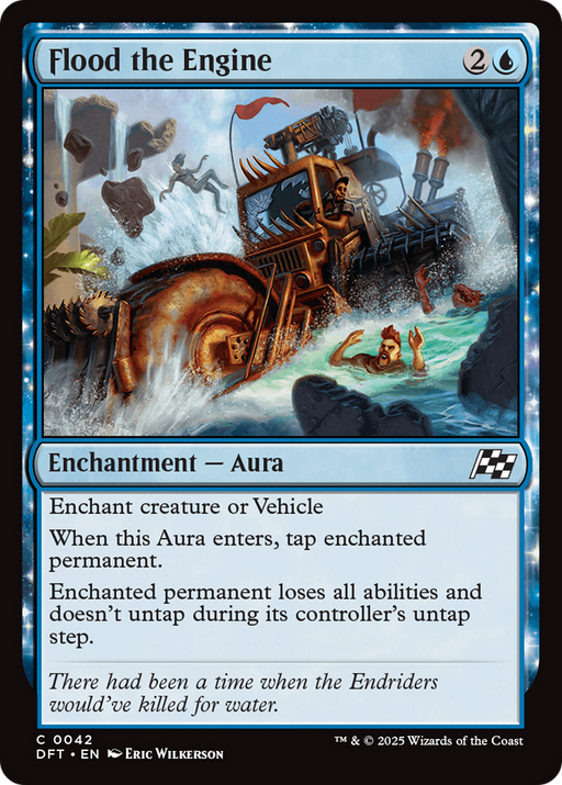 Flood the Engine (DFT-042) [Aetherdrift] Foil MTG Single Wizards of the Coast
