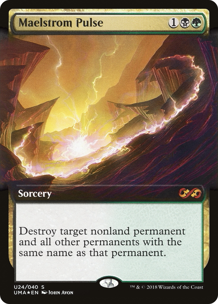 Maelstrom Pulse (UMA:BT-U24) [Ultimate Box Topper] (Extended Art) Foil MTG Single Wizards of the Coast