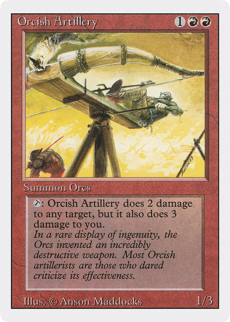 Orcish Artillery (3ED-168) [Revised Edition] MTG Single Magic: The Gathering