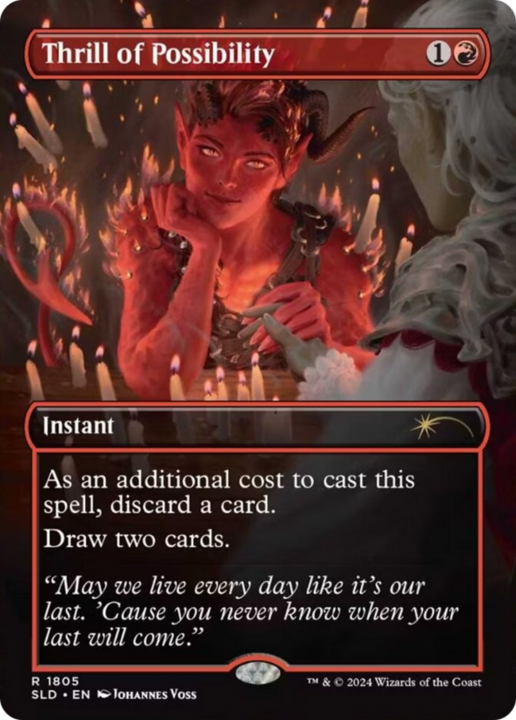 Thrill of Possibility (SLD-1805) [Secret Lair] Drop (Borderless) MTG Single Wizards of the Coast