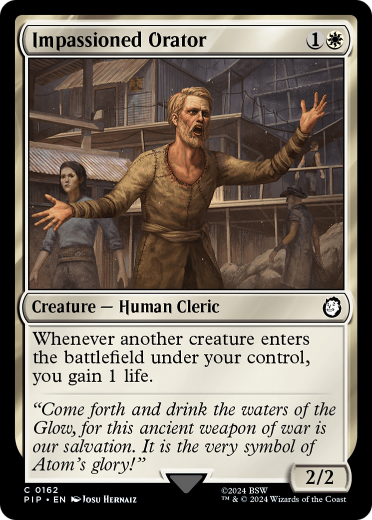 Impassioned Orator (PIP-162) [Fallout] Foil MTG Single Wizards of the Coast