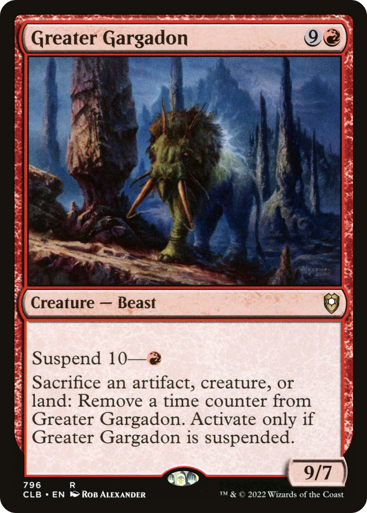 Greater Gargadon (CLB-796) [Commander Legends: Battle for Baldur's Gate] MTG Single Wizards of the Coast
