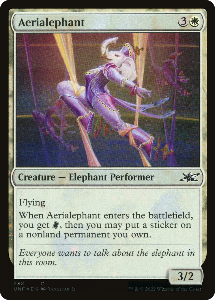 Aerialephant (Galaxy Foil) (UNF-288) [Unfinity] Foil MTG Single Wizards of the Coast