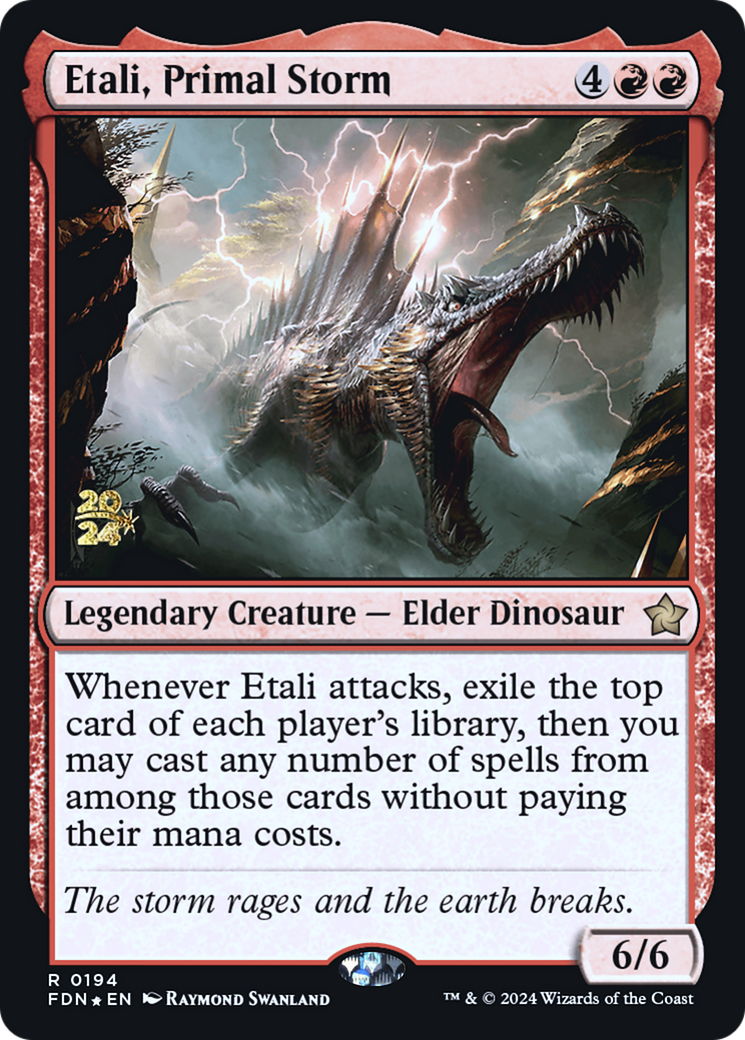 Etali, Primal Storm (FDN) (PRE-194) [Foundations Promos] Foil MTG Single Wizards of the Coast