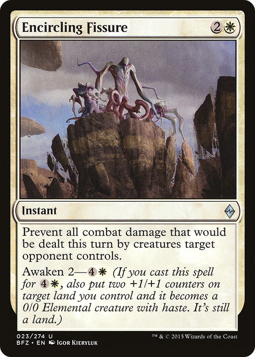 Encircling Fissure (BFZ-023) [Battle for Zendikar] MTG Single Wizards of the Coast