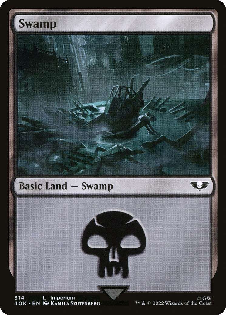 Swamp (40K-314) [Warhammer 40,000 Commander] MTG Single Wizards of the Coast