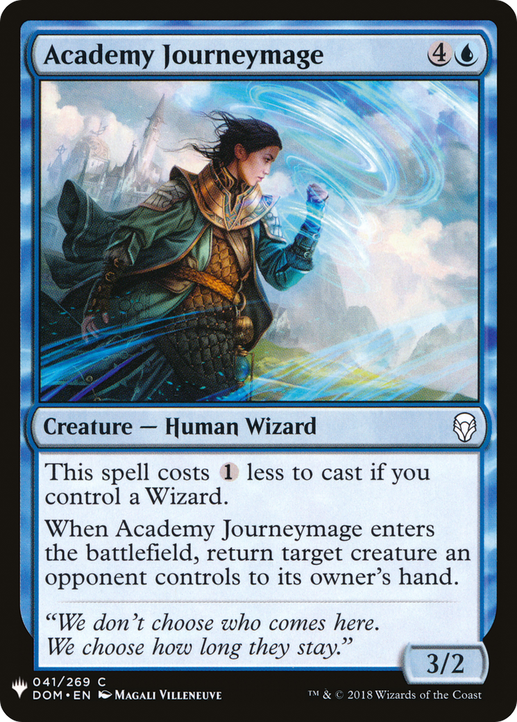 Academy Journeymage (LIST-DOM-41) [Mystery Booster] The List MTG Single Wizards of the Coast