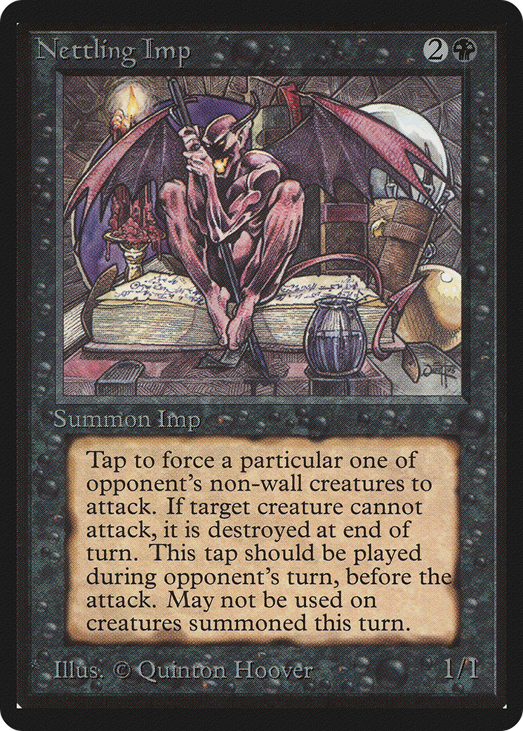 Nettling Imp (LEB-118) [Oldschool] Limited Edition Beta MTG Single Wizards of the Coast