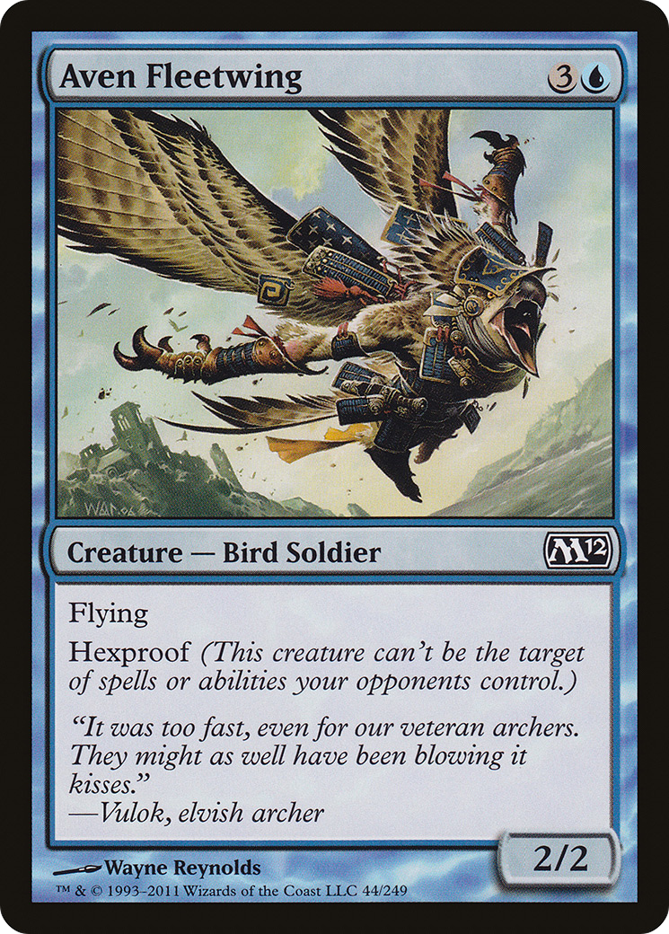 Aven Fleetwing (M12-044) [Magic 2012] Foil MTG Single Wizards of the Coast