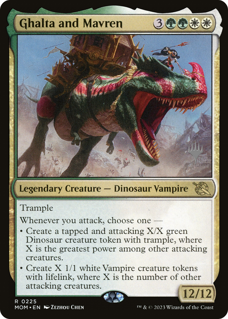 Ghalta and Mavren (PPMOM-225) [March of the Machine Promos] Foil MTG Single Wizards of the Coast