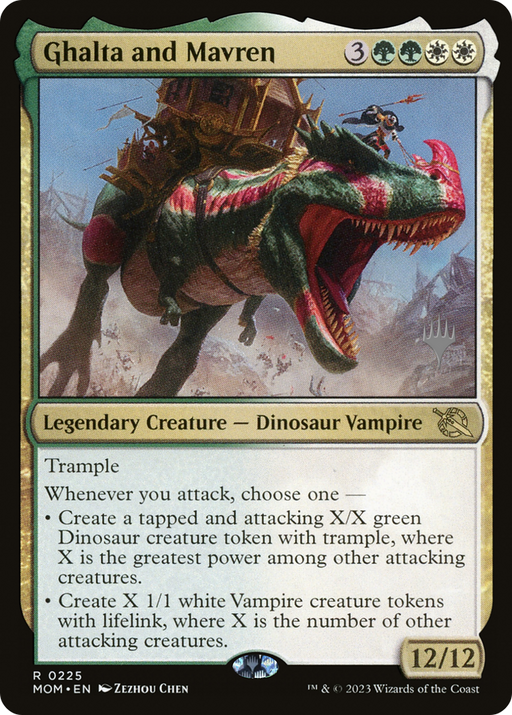Ghalta and Mavren (PPMOM-225) [March of the Machine Promos] MTG Single Wizards of the Coast