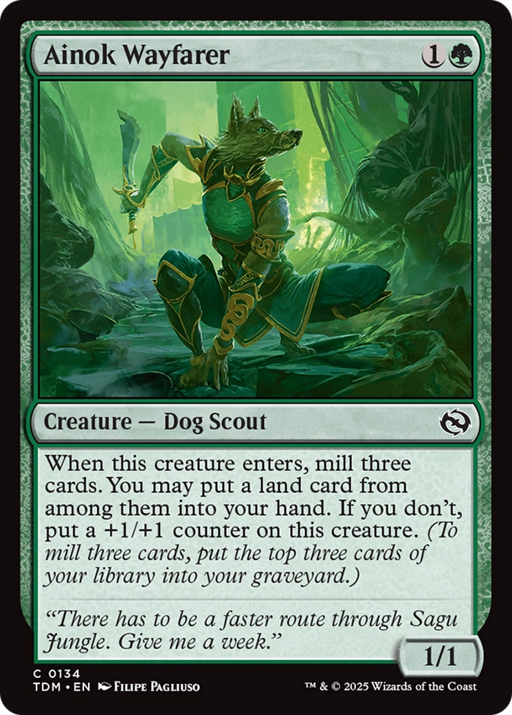 Ainok Wayfarer (TDM-134) [Tarkir: Dragonstorm] MTG Single Wizards of the Coast