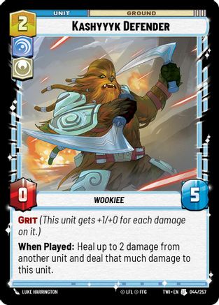 Kashyyyk Defender (044/257) [Twilight of the Republic] Foil Star Wars: Unlimited Single Disney