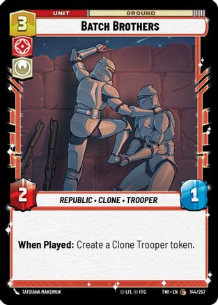 Batch Brothers (144/257) [Twilight of the Republic] Foil Star Wars: Unlimited Single Disney