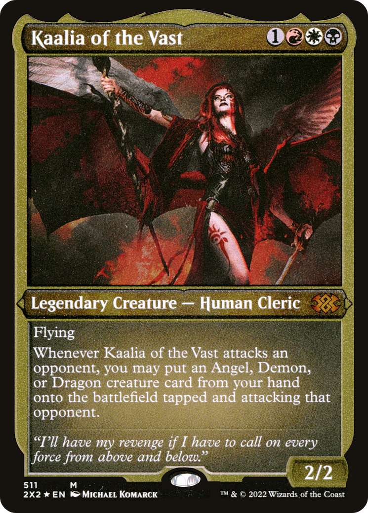 Kaalia of the Vast (Foil Etched) (2X2-511) [Double Masters 2022] Foil MTG Single Wizards of the Coast