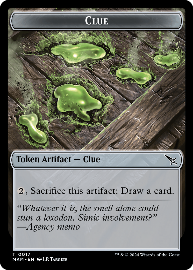 Clue (TMKM-017) [Tokens] Murders at Karlov Manor Tokens MTG Single Wizards of the Coast