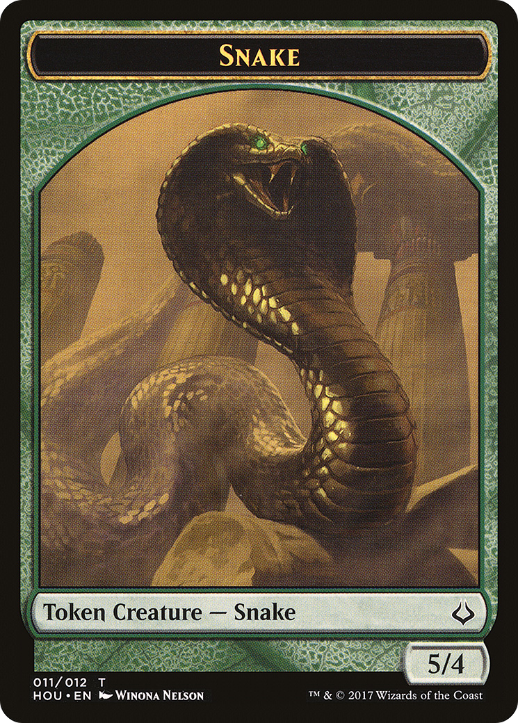 Snake Token (HOU-011) [Tokens] Hour of Devastation Tokens MTG Single Wizards of the Coast