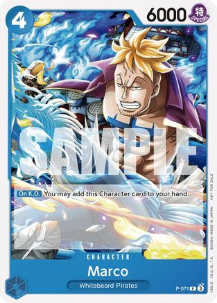 Marco (Two Legends Pre-Release) (P-071) [One Piece Promotion Cards] One Piece Single Bandai