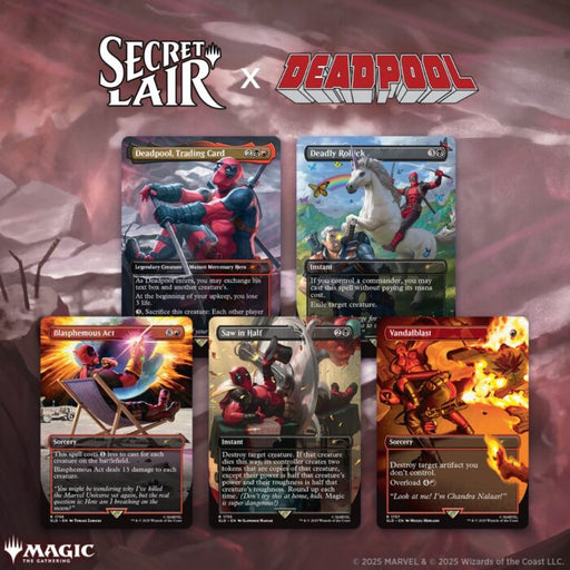 MTG Secret Lair: Drop Series - Marvel's Deadpool (Rainbow Foil Edition) MTG Sealed Magic: The Gathering