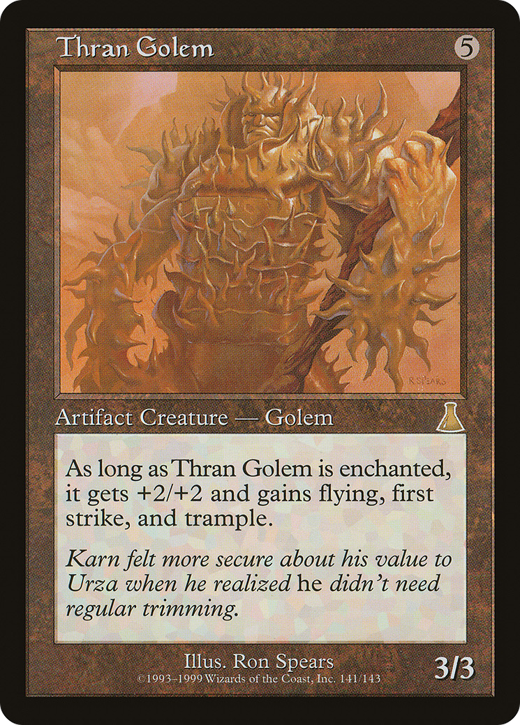 Thran Golem (UDS-141) [Urza's Destiny] Foil MTG Single Wizards of the Coast