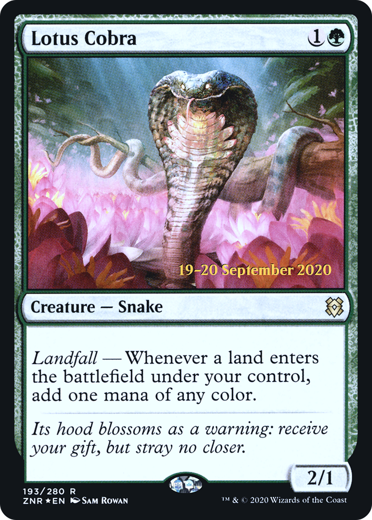 Lotus Cobra (PRE-193) [Zendikar Rising Promos] Foil MTG Single Wizards of the Coast