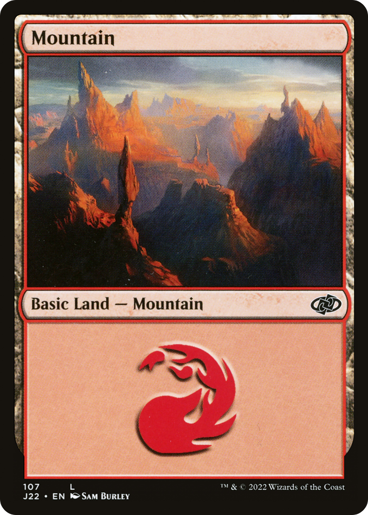 Mountain (107) (J22-107) [Jumpstart 2022] MTG Single Wizards of the Coast