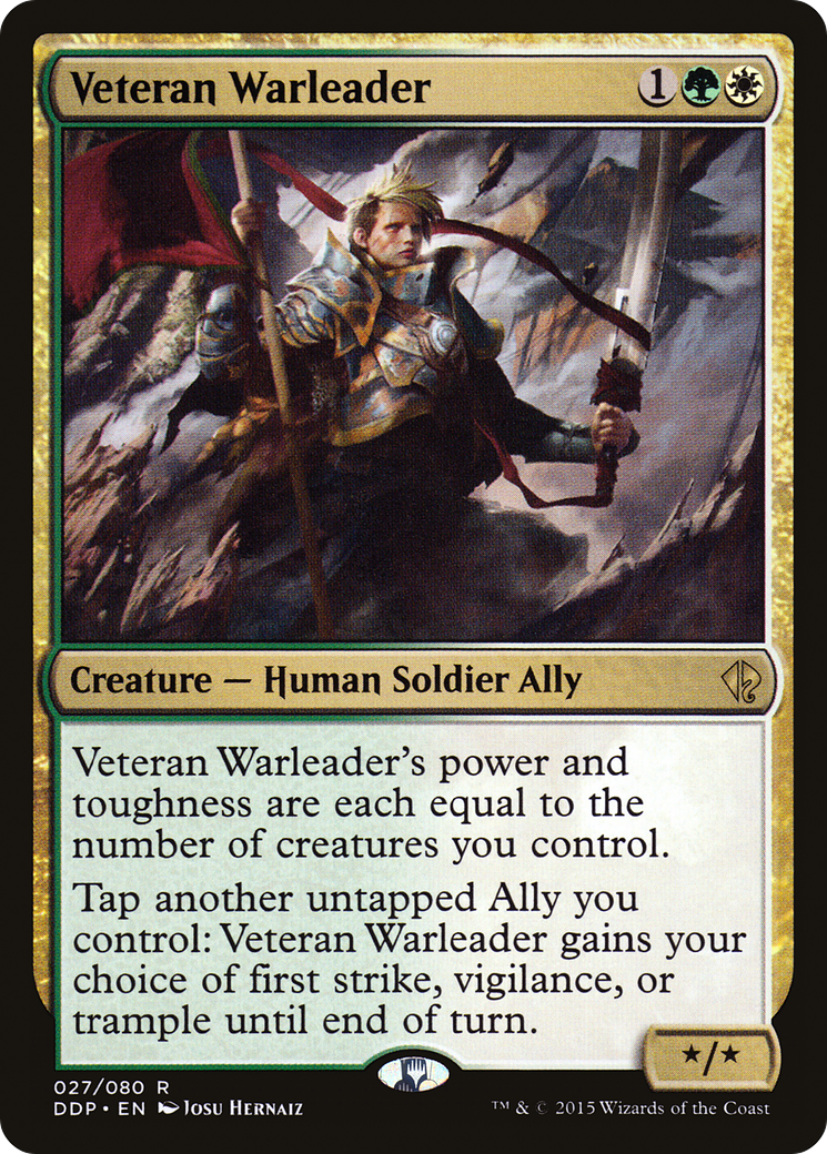 Veteran Warleader (DDP-027) [Misc] Duel Decks: Zendikar vs. Eldrazi MTG Single Wizards of the Coast