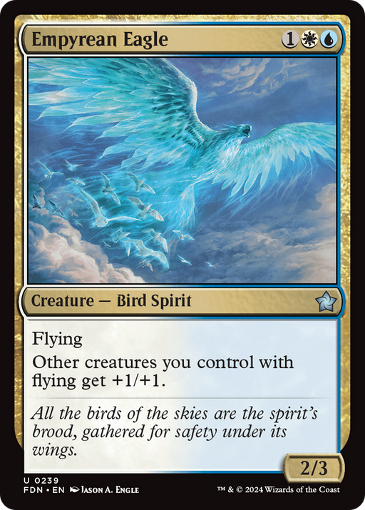 Empyrean Eagle (FDN-239) [Foundations] Foil MTG Single Wizards of the Coast