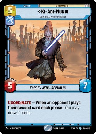 Ki-Adi-Mundi - Composed and Confident (064/257) [Twilight of the Republic] Foil Star Wars: Unlimited Single Disney