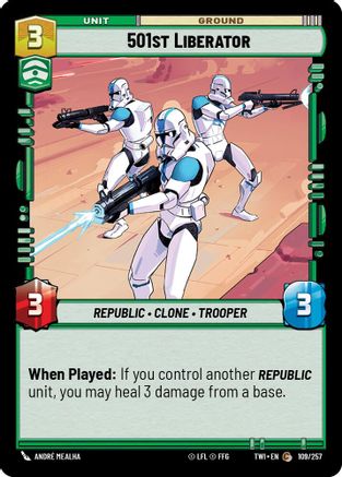 501st Liberator (109/257) [Twilight of the Republic] Foil Star Wars: Unlimited Single Disney