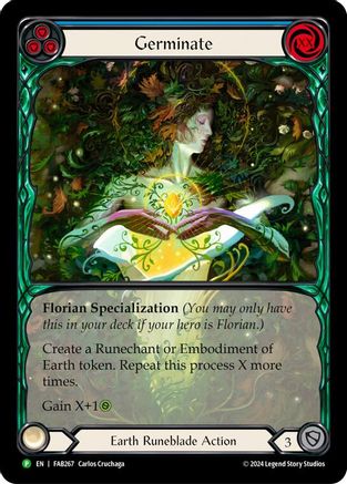 Germinate (Extended Art) (FAB267) - Flesh and Blood: Promo Cards Flesh And Blood Single Flesh and Blood: Promo Cards   