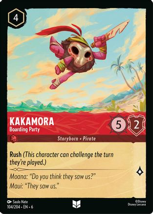 Kakamora - Boarding Party (104/204) [Azurite Sea] Cold Foil Lorcana Single Disney