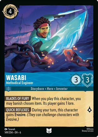 Wasabi - Methodical Engineer (149/204) [Azurite Sea] Cold Foil Lorcana Single Disney