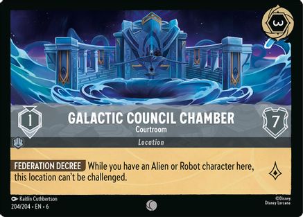 Galactic Council Chamber - Courtroom (204/204) [Azurite Sea] Lorcana Single Disney