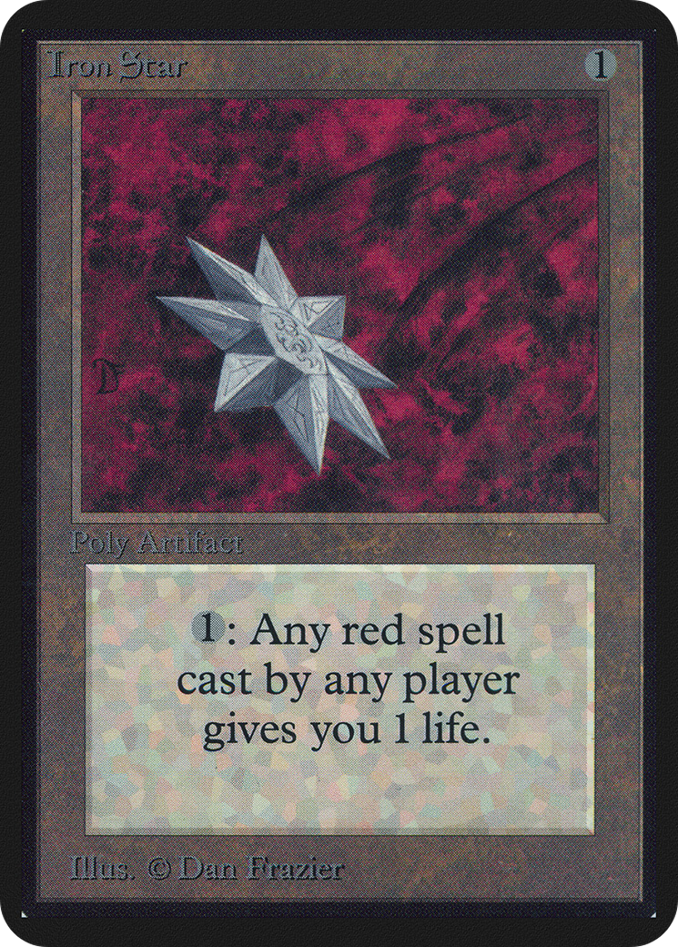 Iron Star (LEA-250) [Oldschool] Limited Edition Alpha MTG Single Wizards of the Coast