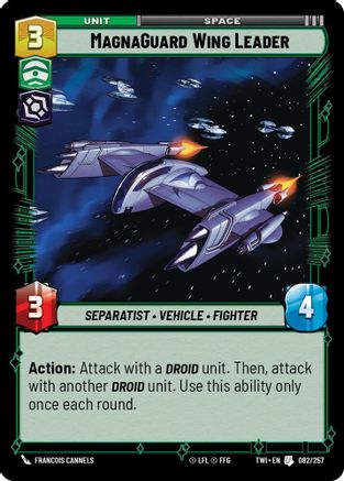 MagnaGuard Wing Leader (082/257) [Twilight of the Republic] Foil Star Wars: Unlimited Single Disney