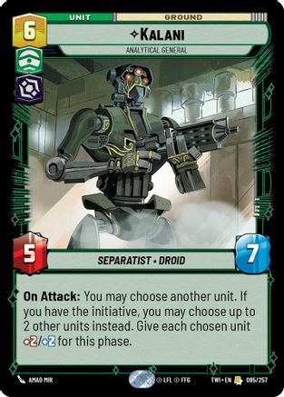 Kalani - Analytical General (085/257) [Twilight of the Republic] Foil Star Wars: Unlimited Single Disney