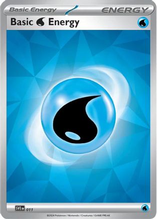 Basic Water Energy - 011 (11) Holofoil [SVE Scarlet & Violet Energies] Pokemon Single Pokémon