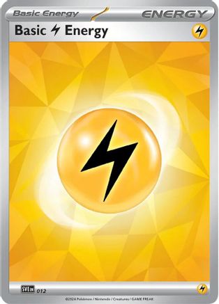 Basic Lightning Energy - 012 (12) Holofoil [SVE Scarlet & Violet Energies] Pokemon Single Pokémon
