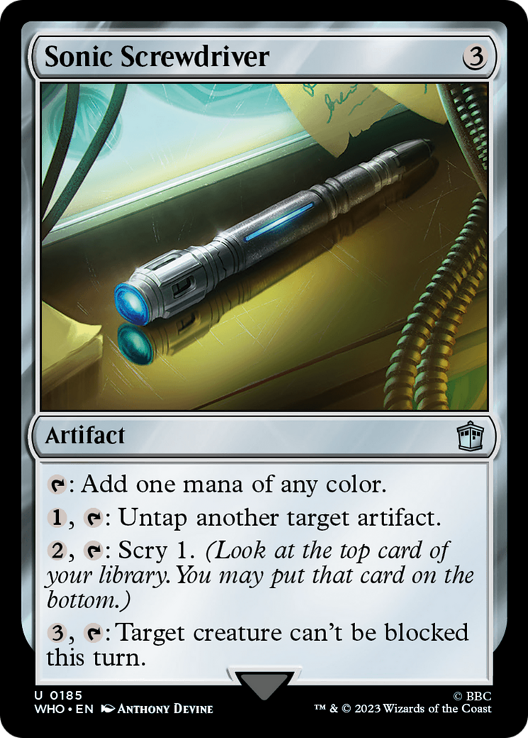 Sonic Screwdriver (0185) (WHO-185) [Doctor Who] Foil MTG Single Wizards of the Coast